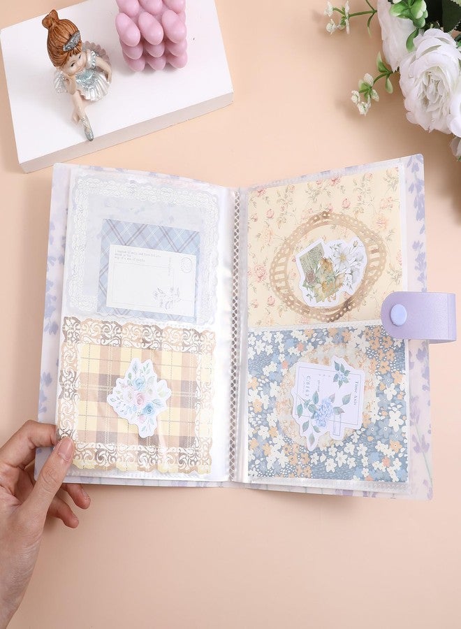 Shimmeroo 144 Slots Nail Sticker Book,Transparent Sticker Storage Book Stickers Album for Collecting Stickers for Display Photo,Collection Books,Card,Nail Art Decals - Image 5